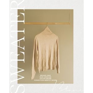 H&M cream turtleneck